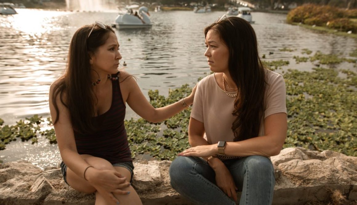 a woman supporting her friend