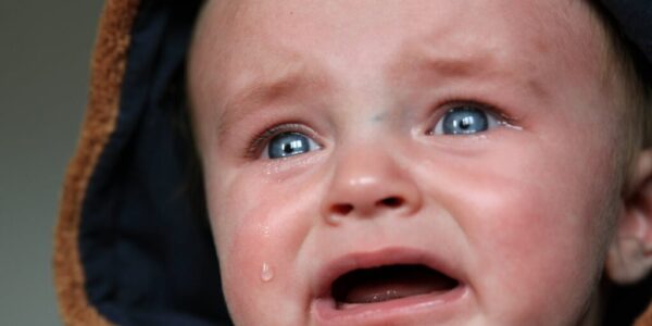 close up photo of crying baby